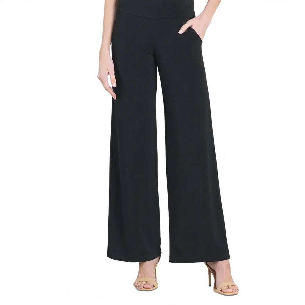 NEW CLARA S women's wide leg pocket pant in black